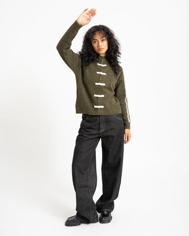 Willow Knitted Vest Olive Groen - Things I Like Things I Love