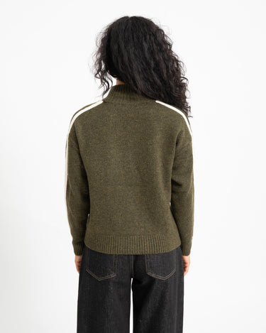 Willow Knitted Vest Olive Groen - Things I Like Things I Love
