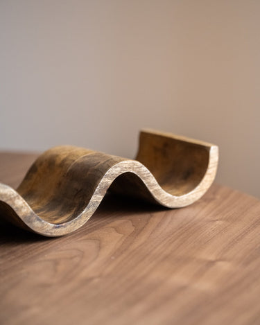 Wine Bottle Holder Wave Mango Wood - Things I Like Things I Love