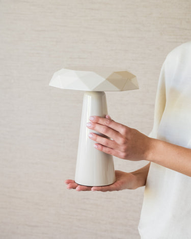 Wireless Table Lamp Blocco Beige - Things I Like Things I Love