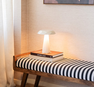 Wireless Table Lamp Blocco Beige - Things I Like Things I Love