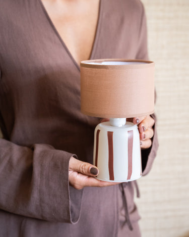 Wireless Table Lamp Lily Brown - Things I Like Things I Love