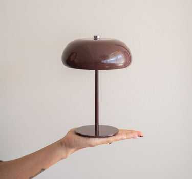 Wireless Table Lamp Margate Burgundy / Brown - Things I Like Things I Love