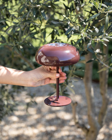 Wireless Table Lamp Margate Burgundy - Things I Like Things I Love