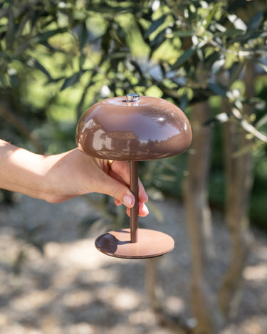 Wireless Table Lamp Margate Chocolate Brown - Things I Like Things I Love