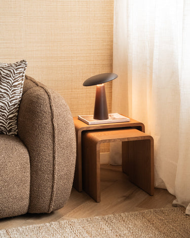 Wireless Table Lamp Modo Chocolate Brown - Things I Like Things I Love