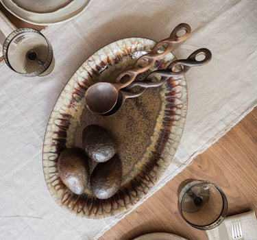 X - Large Serving Plate Mocha - Things I Like Things I Love