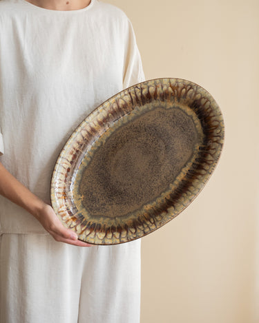 X - Large Serving Plate Mocha - Things I Like Things I Love