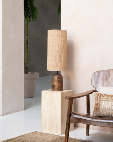 X - Large Table Lamp Gada Wood - Things I Like Things I Love