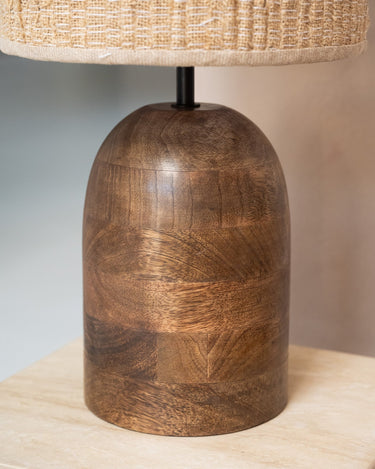 X - Large Table Lamp Gada Wood - Things I Like Things I Love