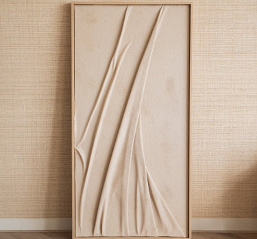 X - Large Wall Art Veck Beige - Things I Like Things I Love