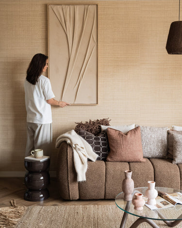 X - Large Wall Art Veck Beige - Things I Like Things I Love