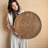 X - Large Wall Clock Veti Wood Mango - Things I Like Things I Love