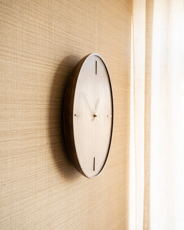 X - Large Wall Clock Veti Wood Mango - Things I Like Things I Love