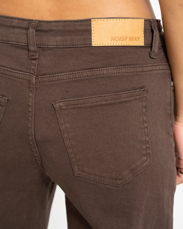 Yolanda Straight Jeans Colored Chocolate Bruin - Things I Like Things I Love