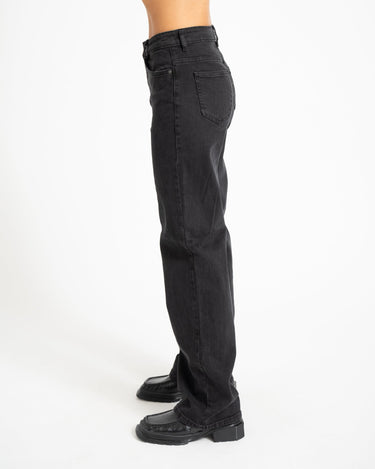 Yolanda Wide Leg Straight Black - Things I Like Things I Love