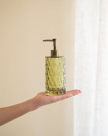Zeepdispenser Pear Glas Groen - Things I Like Things I Love
