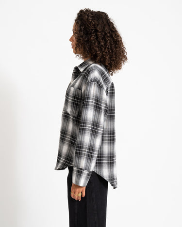Zoe Check Shirt Black - Things I Like Things I Love