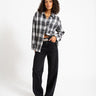 Zoe Check Shirt Black - Things I Like Things I Love