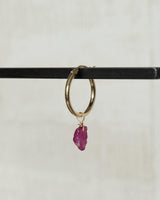 Earring Charm July Ruby Gold Filled