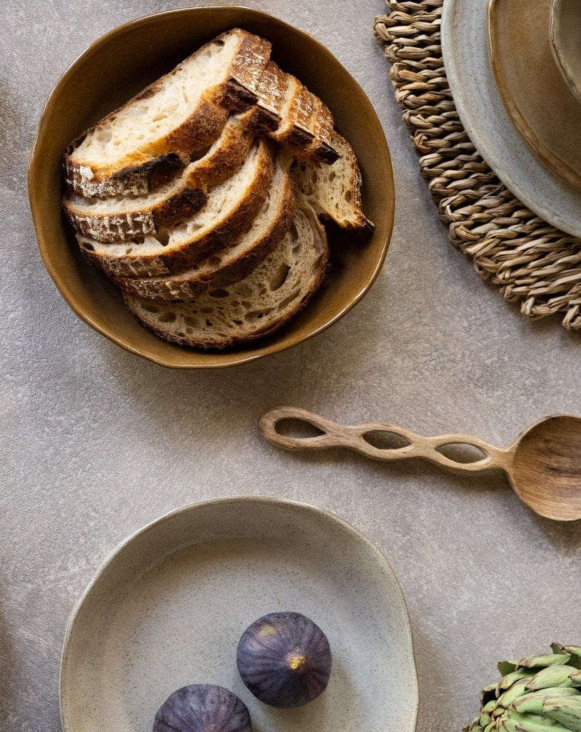 Handmade Deep Dinner Plate Serpa Mustard - Things I Like Things I Love
