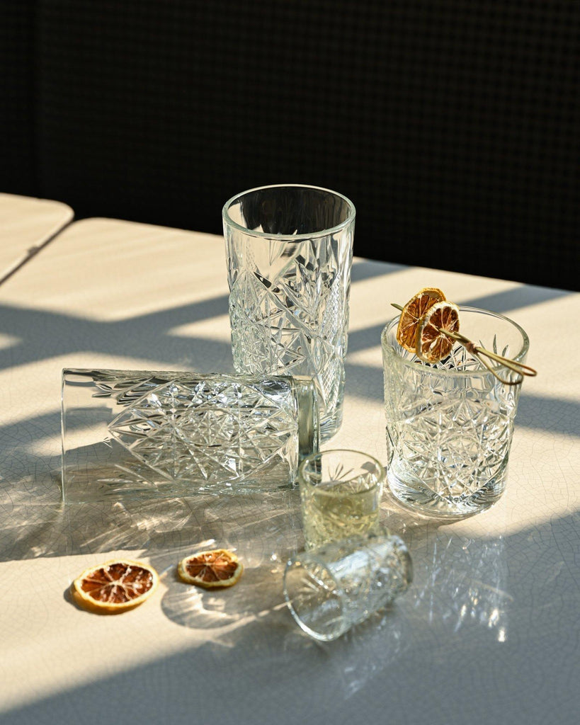Hobstar Tumbler Glass - Things I Like Things I Love
