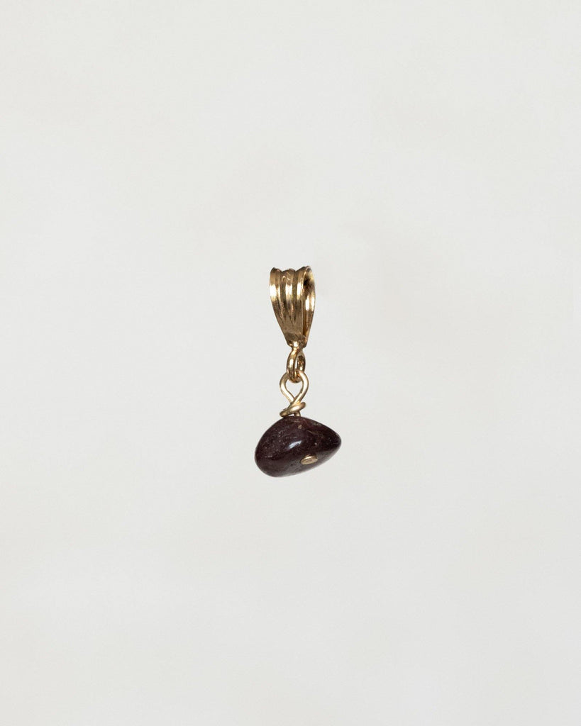 Necklace Charm January Garnet Gold Filled - Things I Like Things I Love