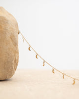 Necklace Choker Goldplated Moon Love