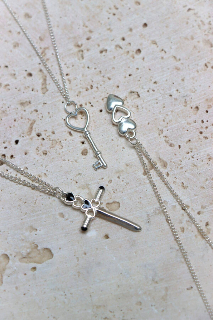 Necklace Cupids Dagger Silver - Things I Like Things I Love