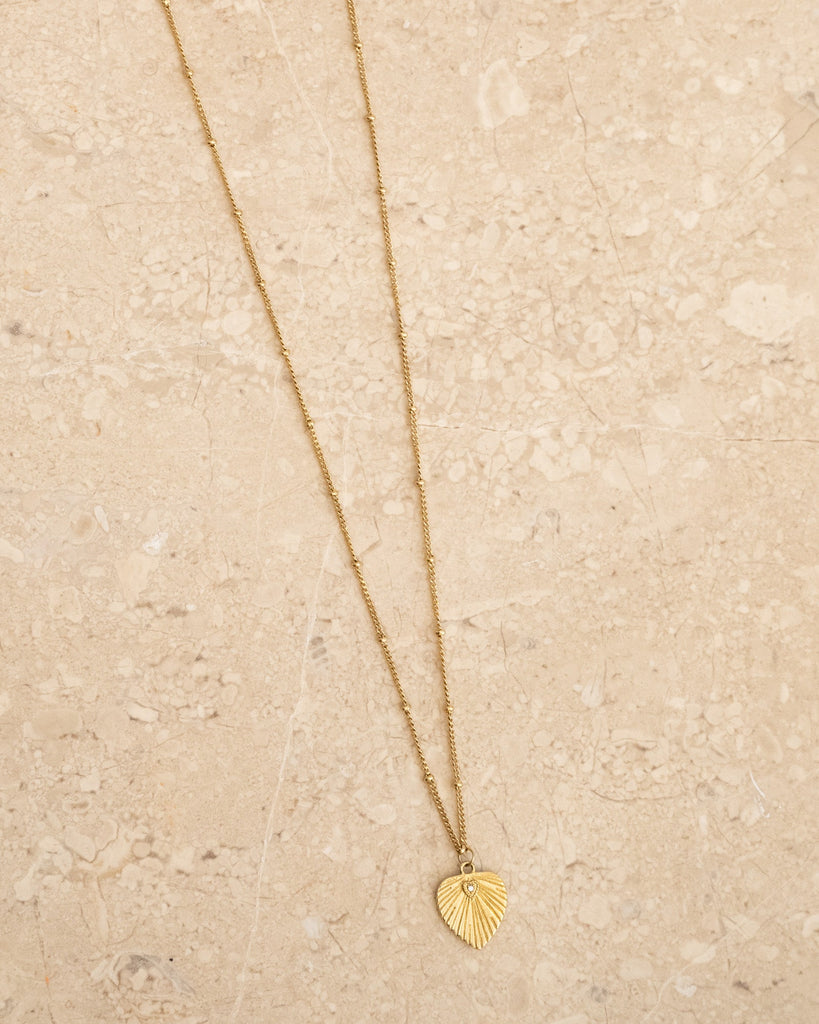Necklace Dotted Heart Goldplated - Things I Like Things I Love