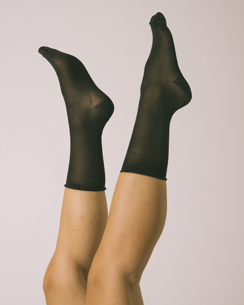 Socks Pernille Glitter Black - Things I Like Things I Love
