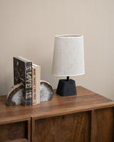 Table Lamp Kardan Black + Shade Breska