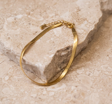 TILTIL Bracelet Goldplated Francy Flat Snake - Things I Like Things I Love