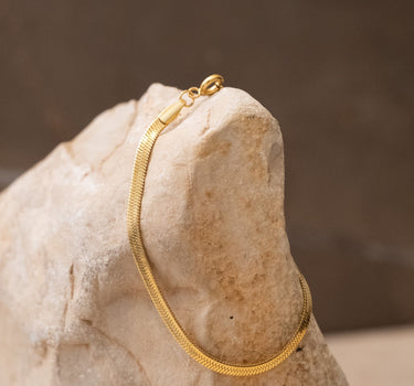TILTIL Bracelet Goldplated Francy Flat Snake - Things I Like Things I Love