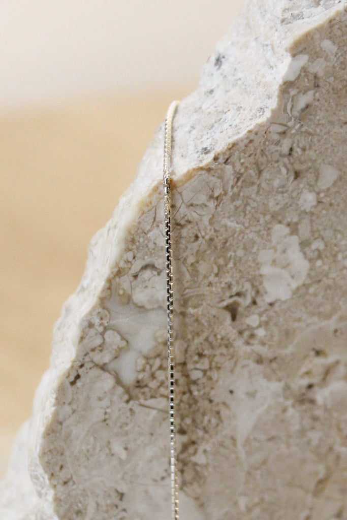 TILTIL Rectangle Chain 925 Silver Necklace - Things I Like Things I Love