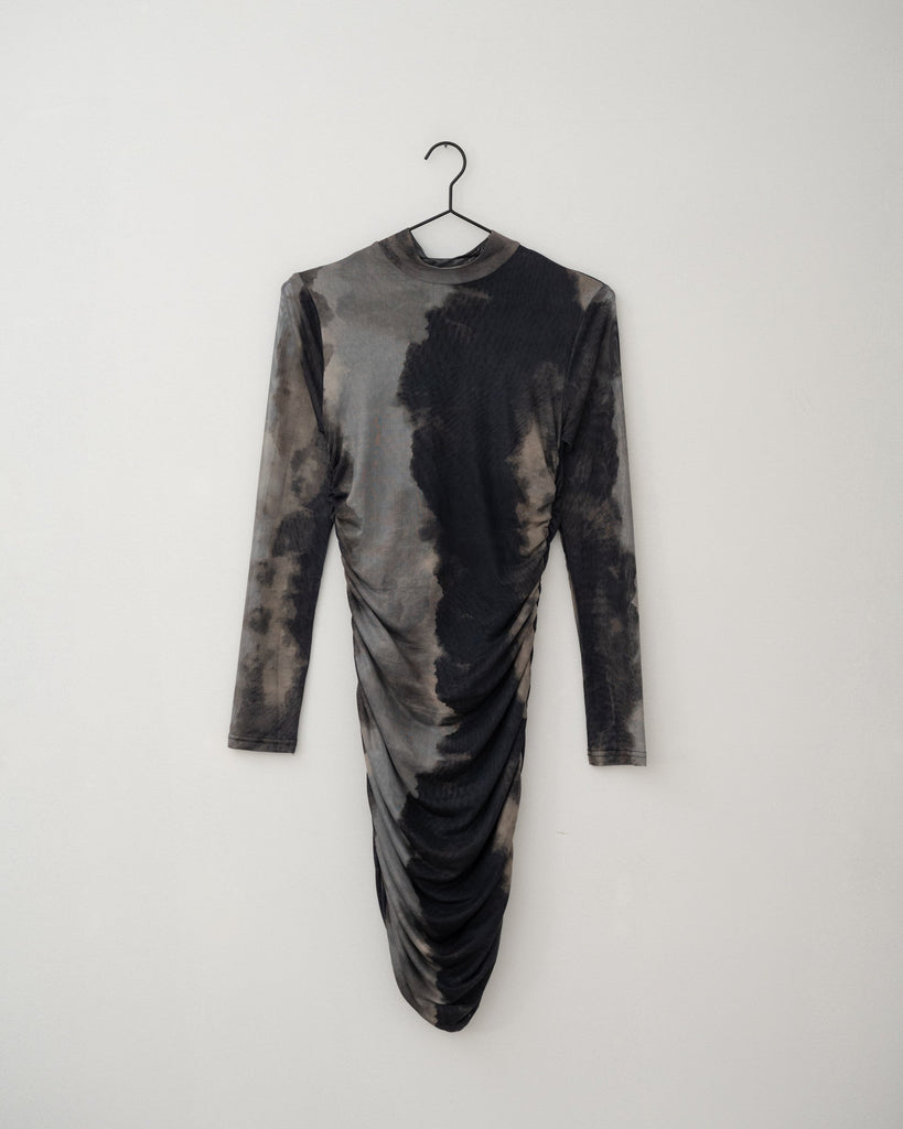 TILTIL Rosa Mesh Dress Print Stone - Things I Like Things I Love