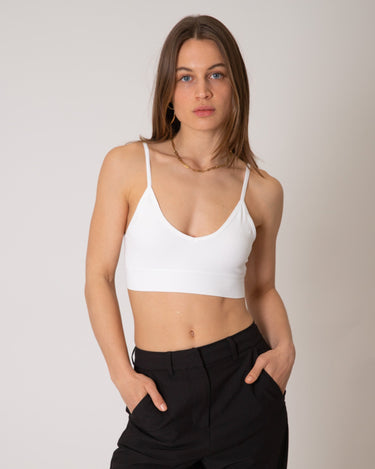 TILTIL Ruby Rib Bra White One Size - Things I Like Things I Love