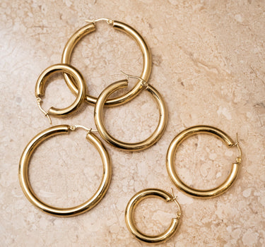 TILTIL Single Hoop Goldplated Boldy - Things I Like Things I Love