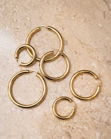 TILTIL Single Hoop Goldplated Boldy - Things I Like Things I Love